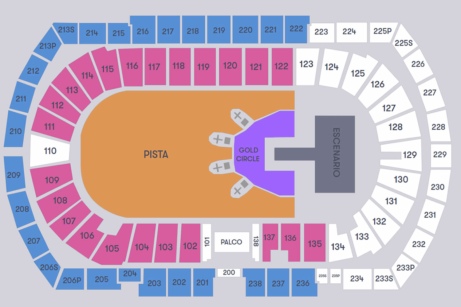 Estadio Olimpico Lluis Companys, Barcelona, Spain, Spain Seating Plan