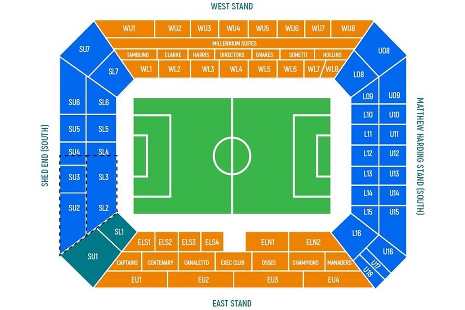 Stamford Bridge, London, England, United Kingdom Seating Plan