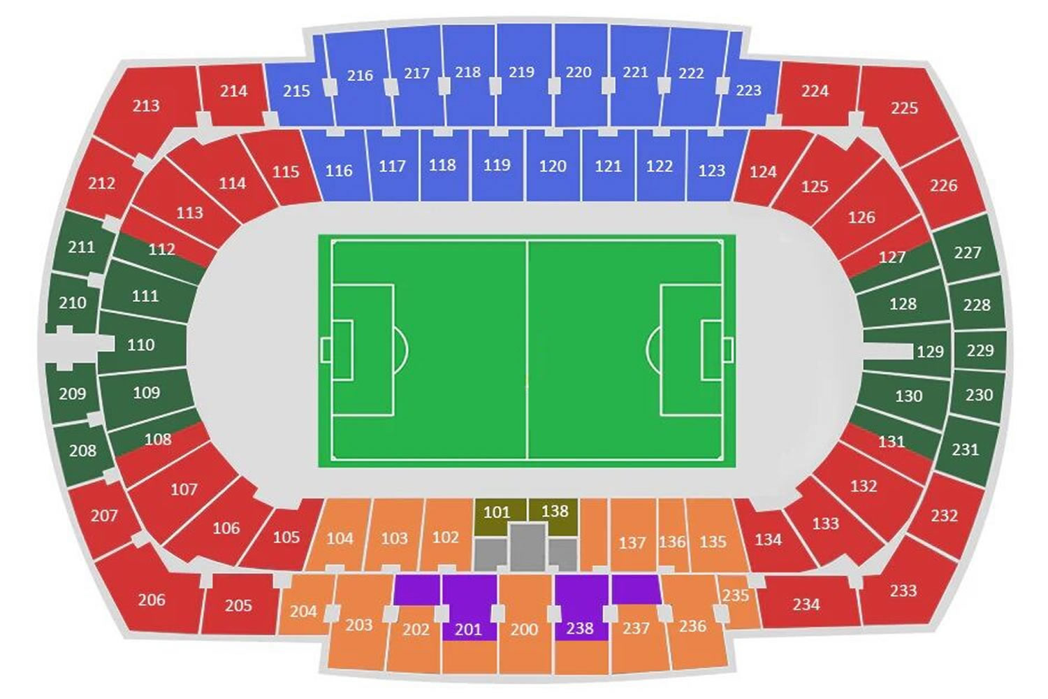 Estadio Olimpico Lluis Companys, Barcelona, Spain, Spain Seating Plan