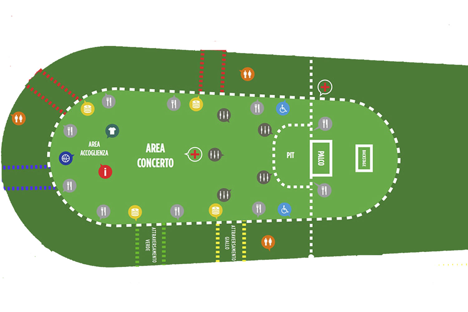 Visarno Arena,  Florence, Italy, Italy Seating Plan