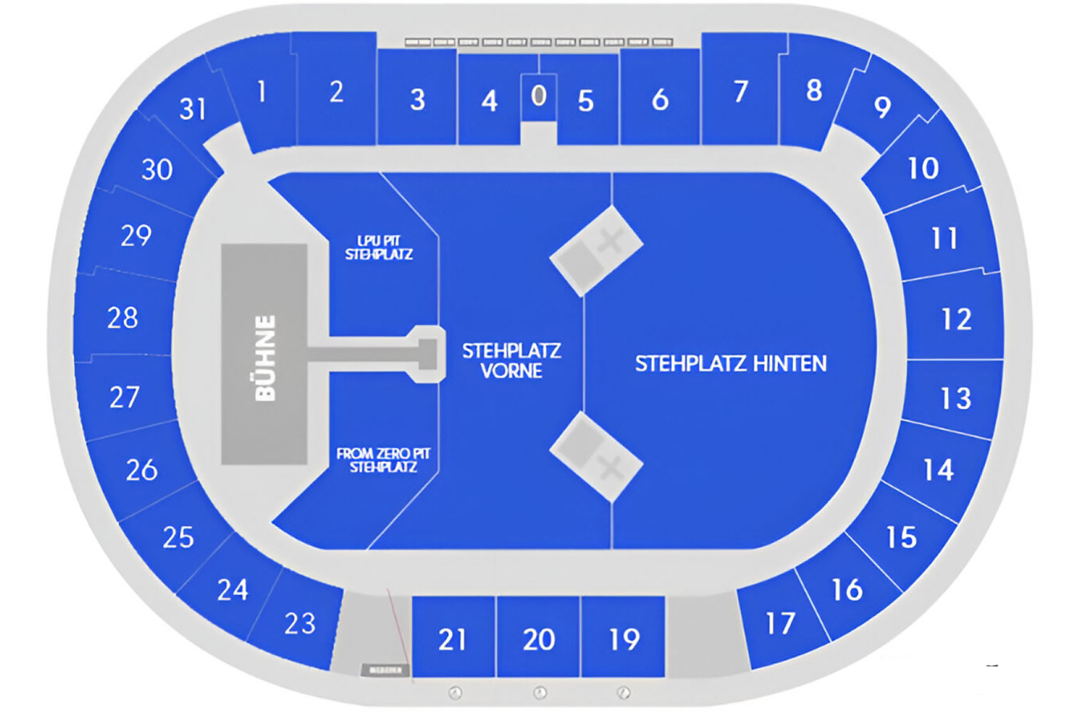 Letzigrund Stadion, Zurich, Switzerland, Switzerland Seating Plan
