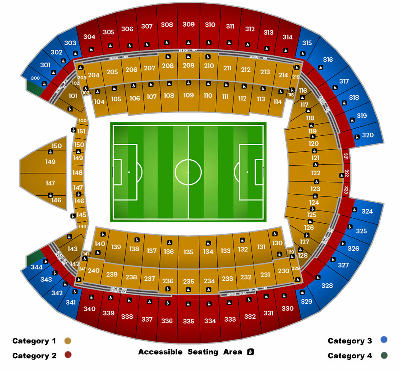 Seattle Stadium, Seattle, Washington, United States Seating Plan
