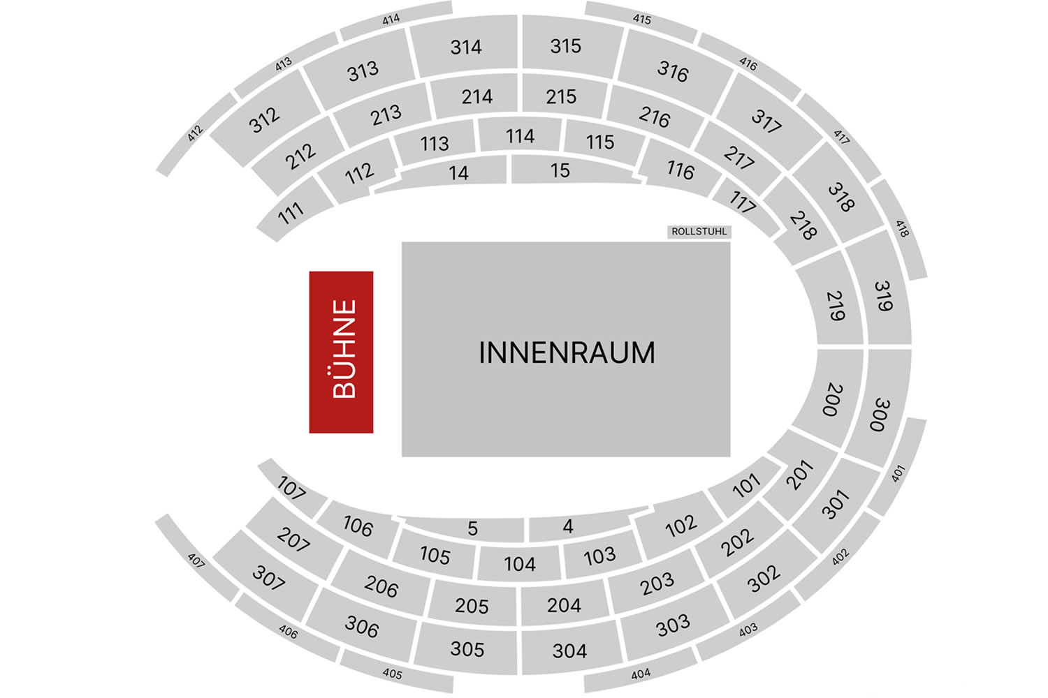 Dortmund Westfalenhallen, Dortmund, Germany, Germany Seating Plan