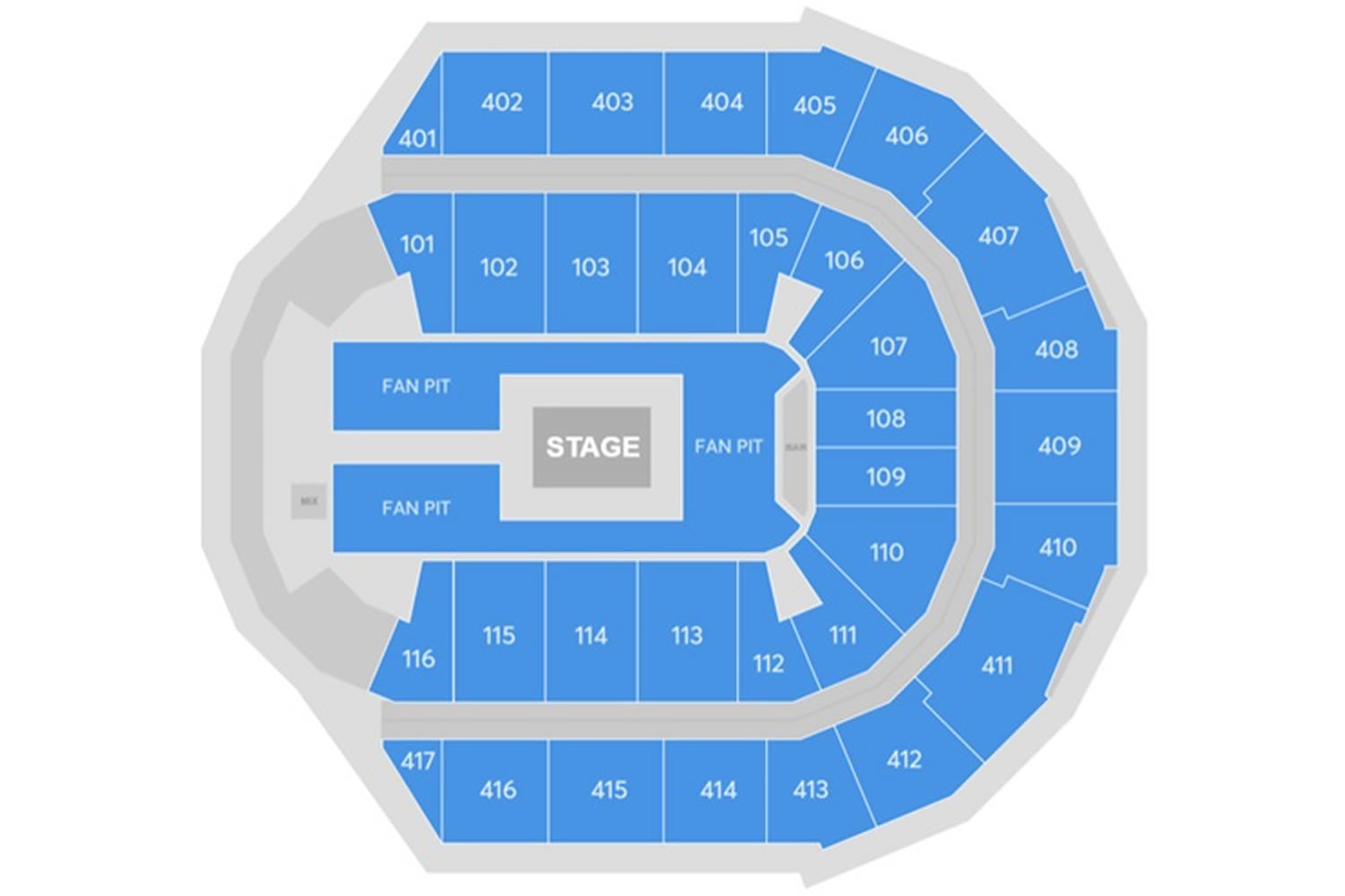 Coca-Cola Arena, Dubai, United Arab Emirates, United Arab Emirates Seating Plan