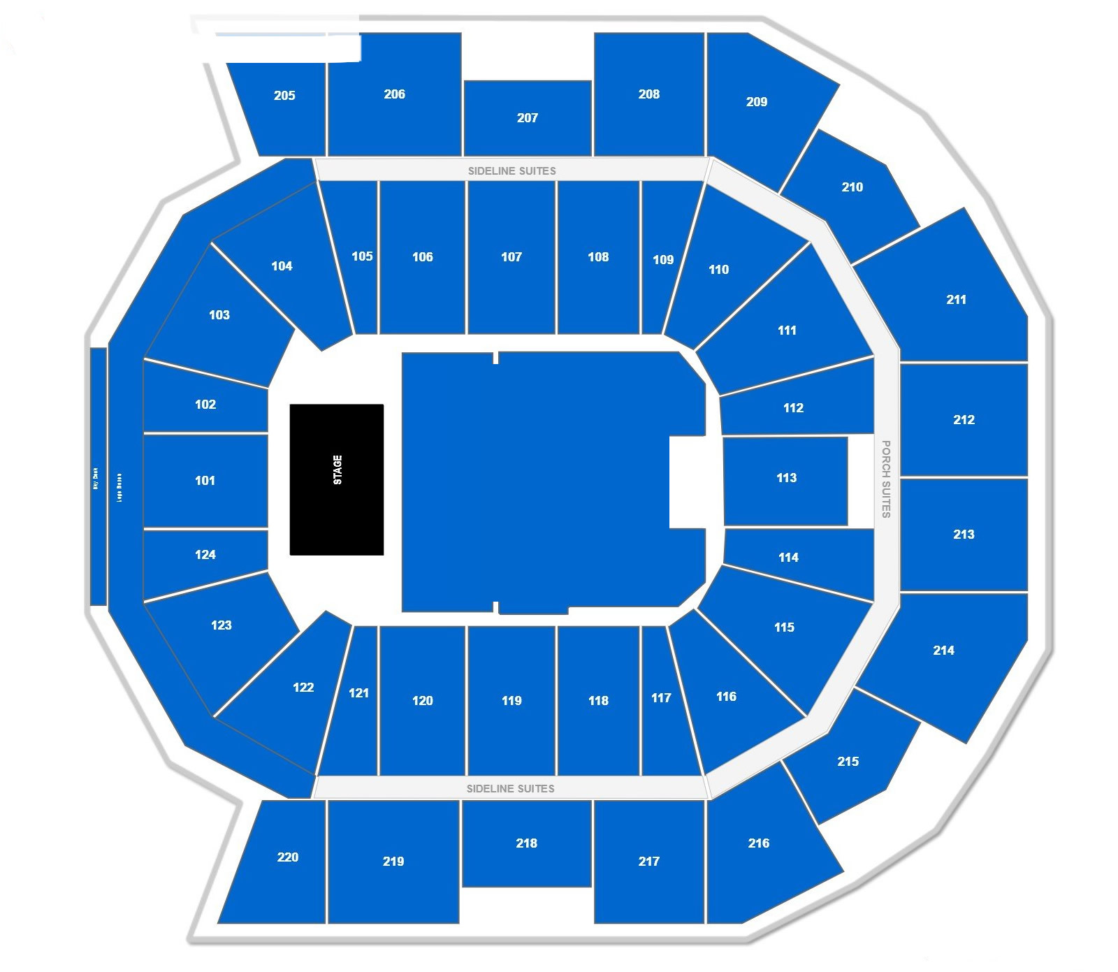 Moody Center, Austin, Texas, United States Seating Plan