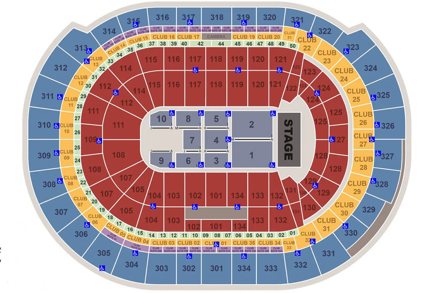 Amerant Bank Arena, Sunrise, Florida, United States Seating Plan