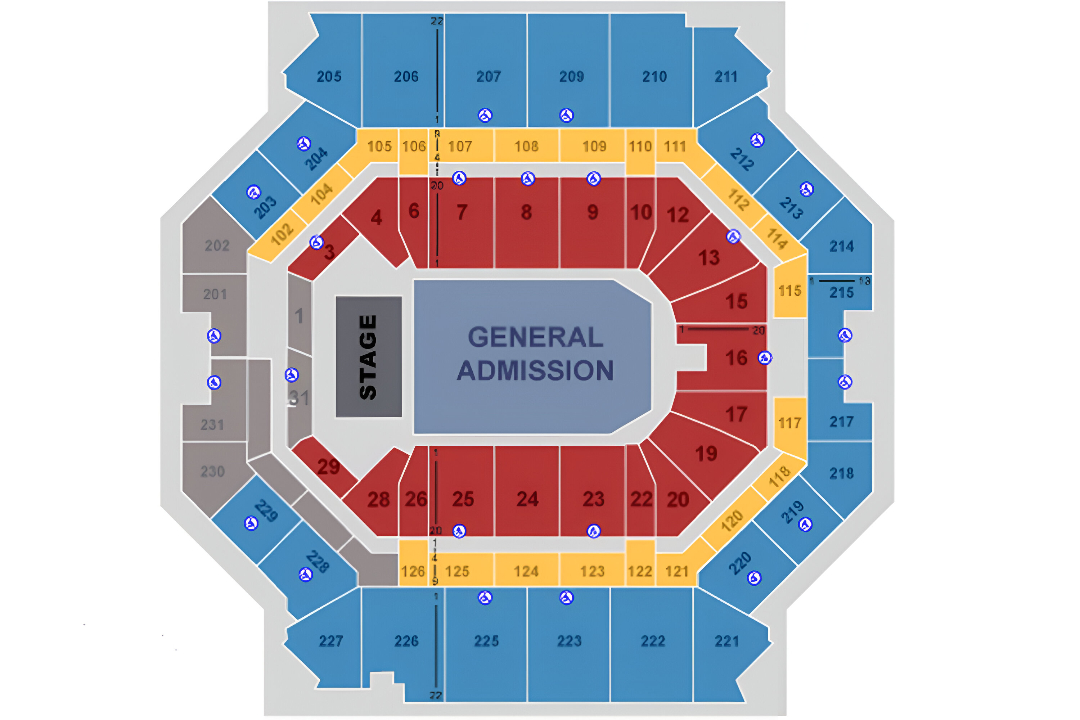 Barclays Center, Brooklyn, New York, United States Seating Plan