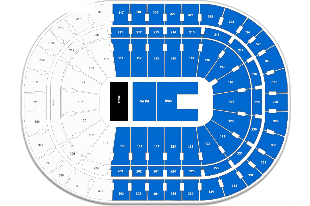 Centre Bell, Montreal, Quebec, Canada Seating Plan