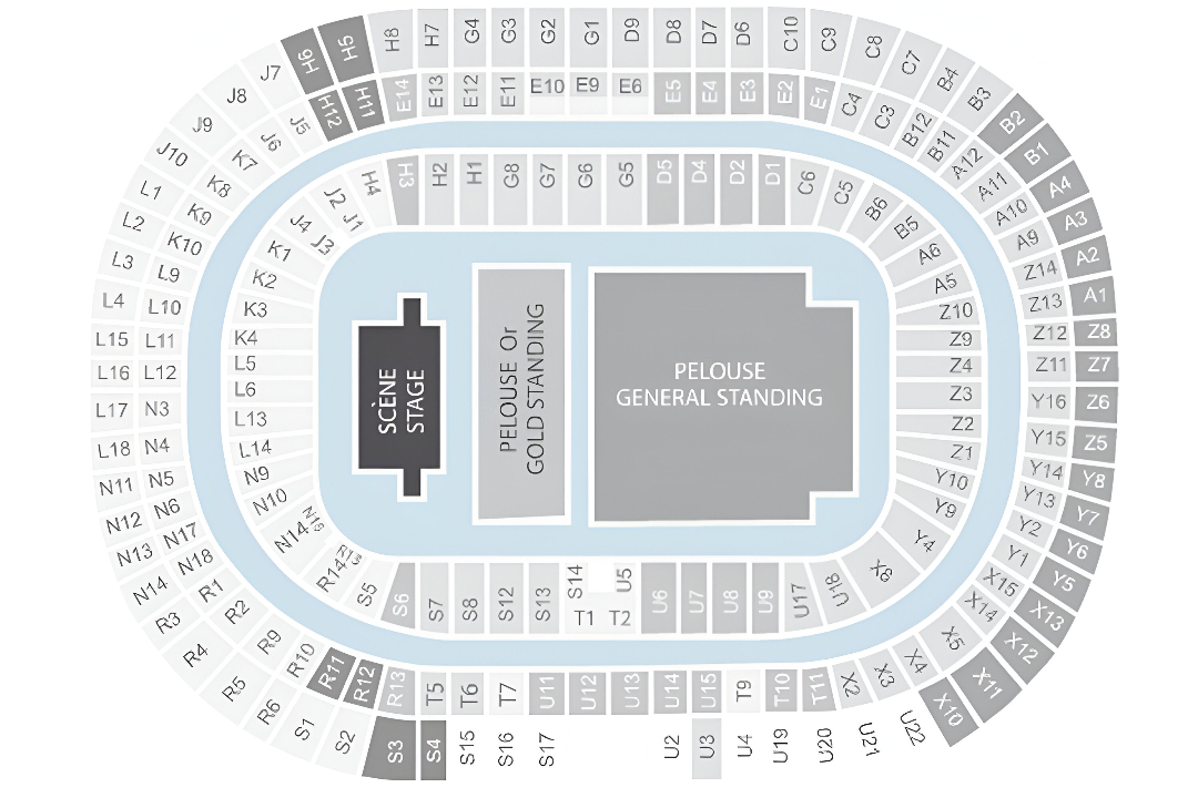 Stade De France, Paris, France, France Seating Plan