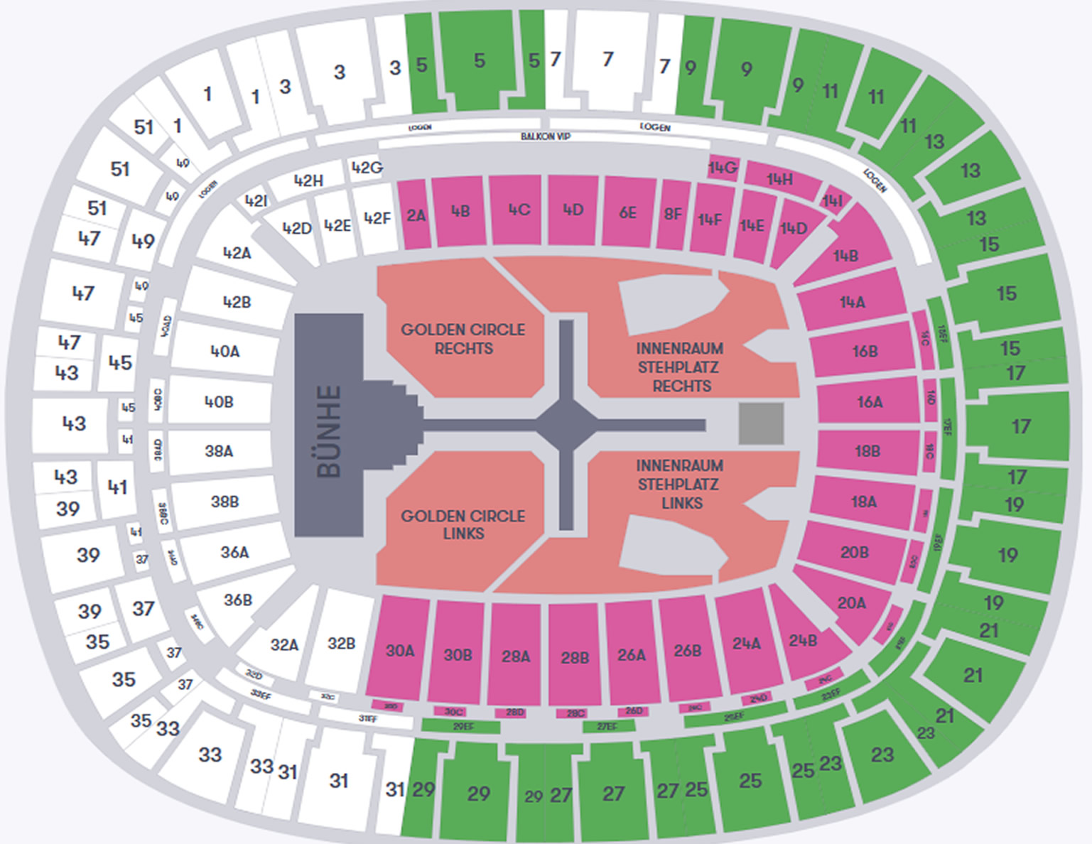 Deutsche Bank Park, Frankfurt, Hesse, Germany Seating Plan