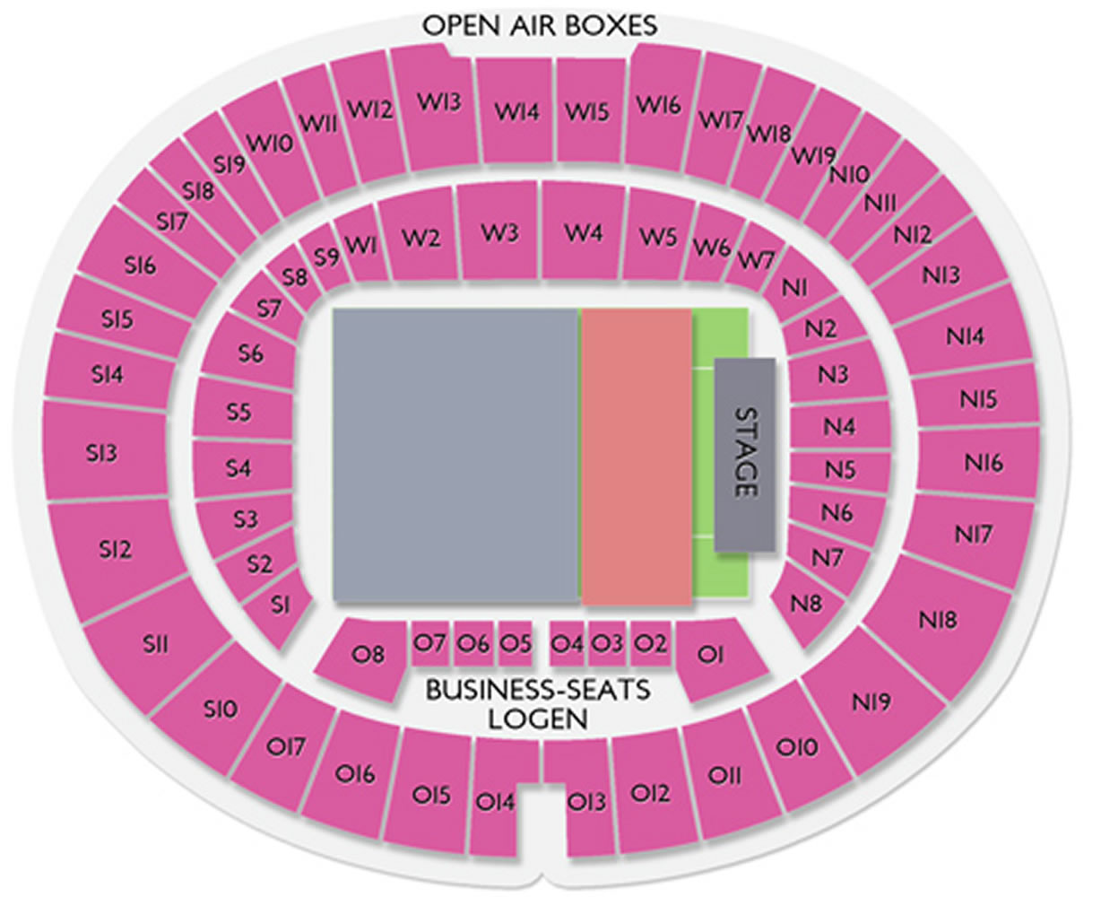 Heinz Von Heiden Arena, Hannover, Lower Saxony , Germany Seating Plan