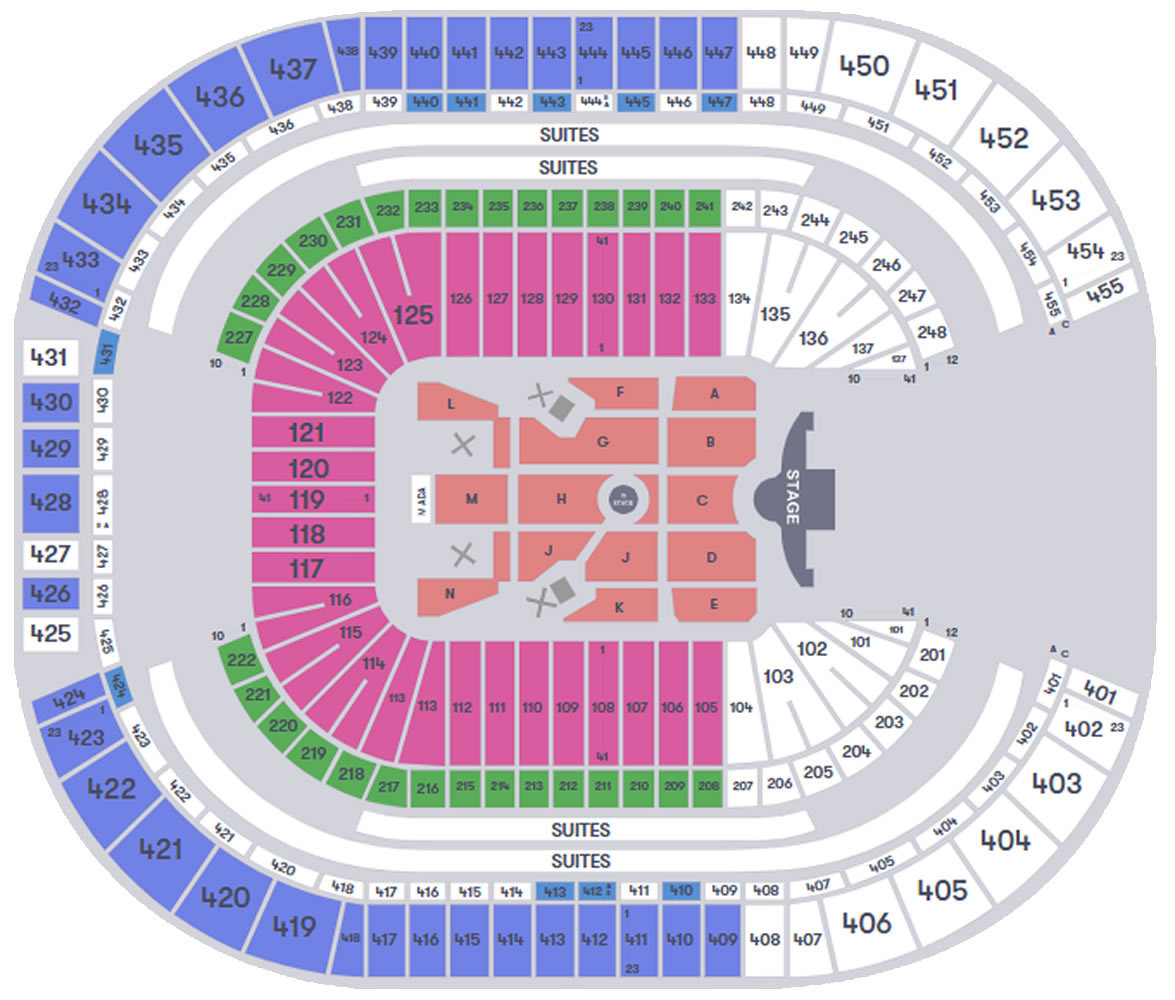 State Farm Stadium Glendale, Glendale, Arizona, United States Seating Plan