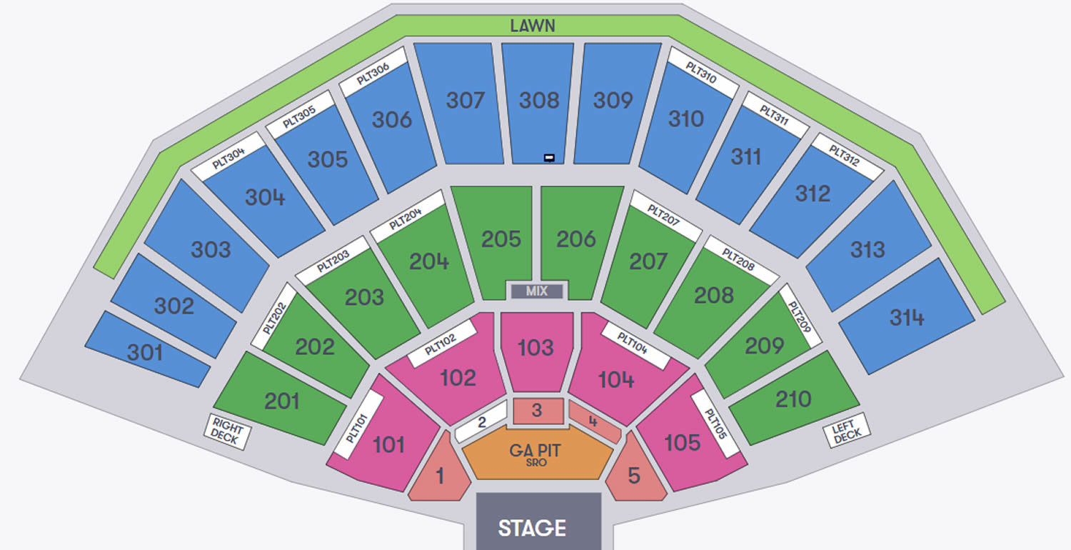 Henry Maier Festival Park, Milwaukee, Wisconsin, United States Seating Plan