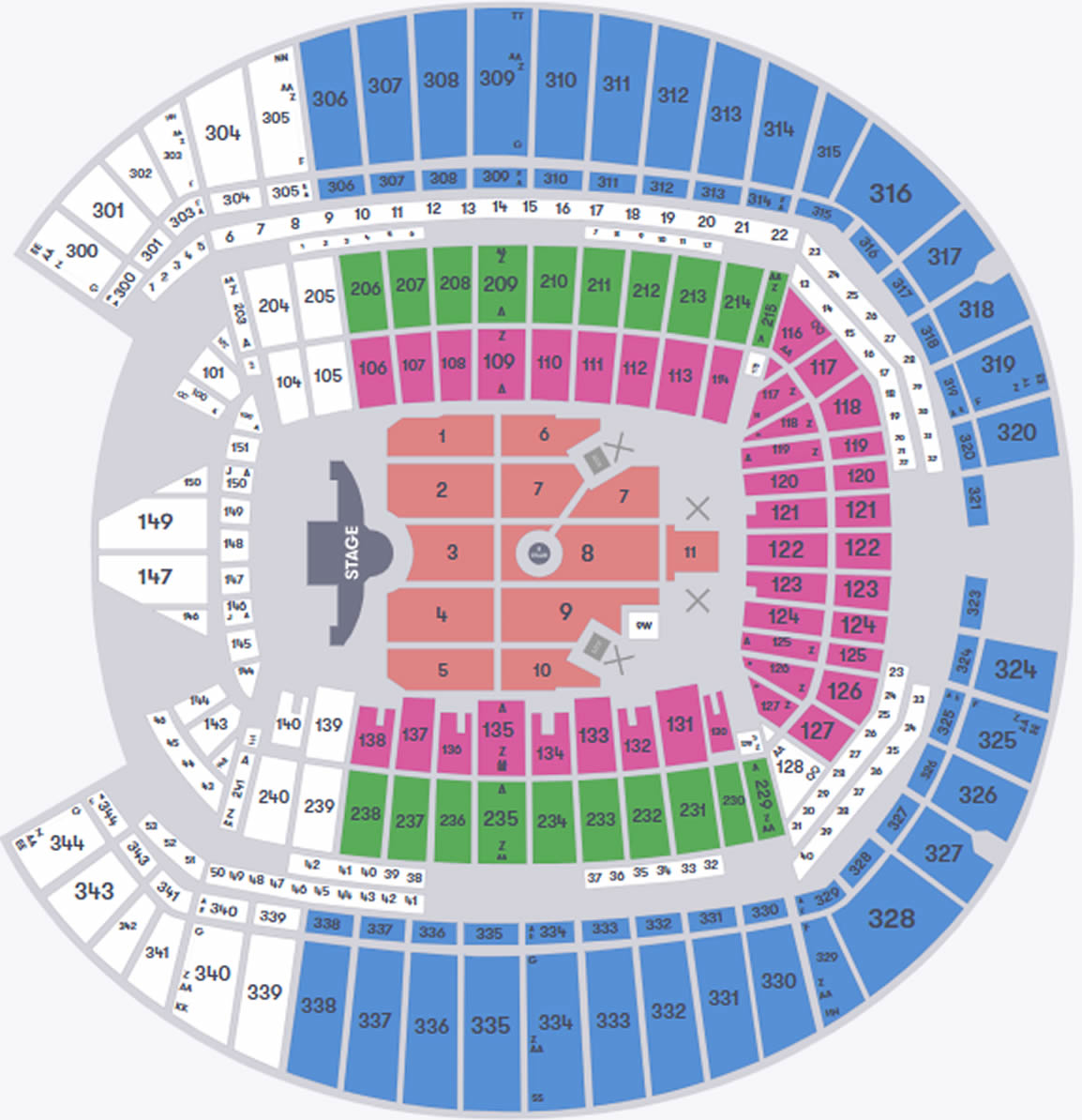 Lumen Field, Seattle, Washington, United States Seating Plan