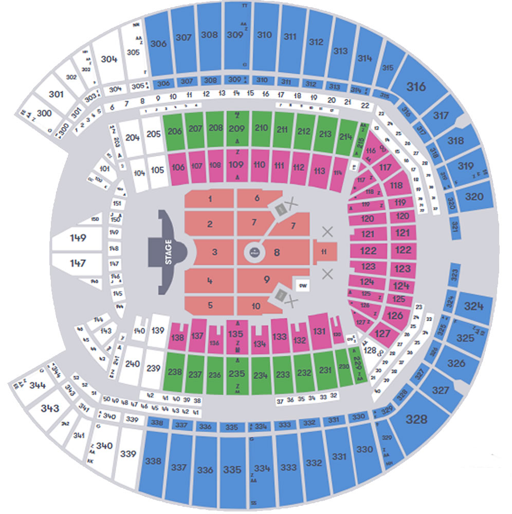 Lincoln Financial Field, Philadelphia, Pennsylvania, United States Seating Plan