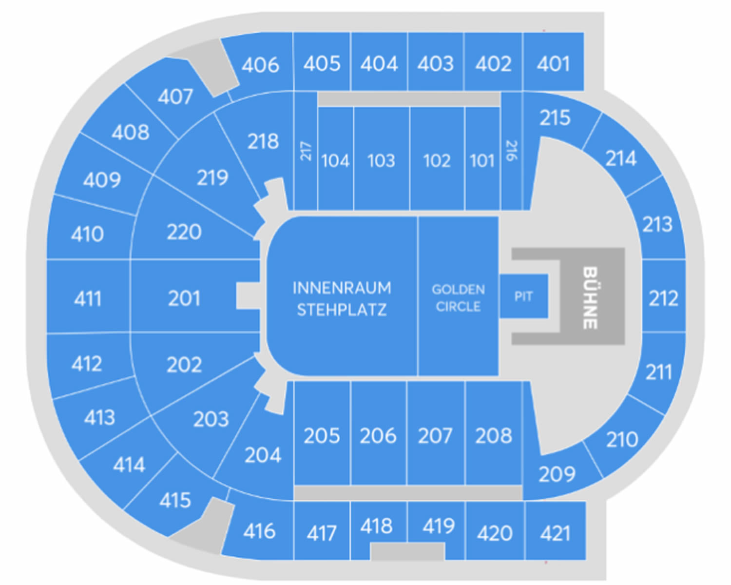 Uber Arena, Berlin, Germany Seating Plan