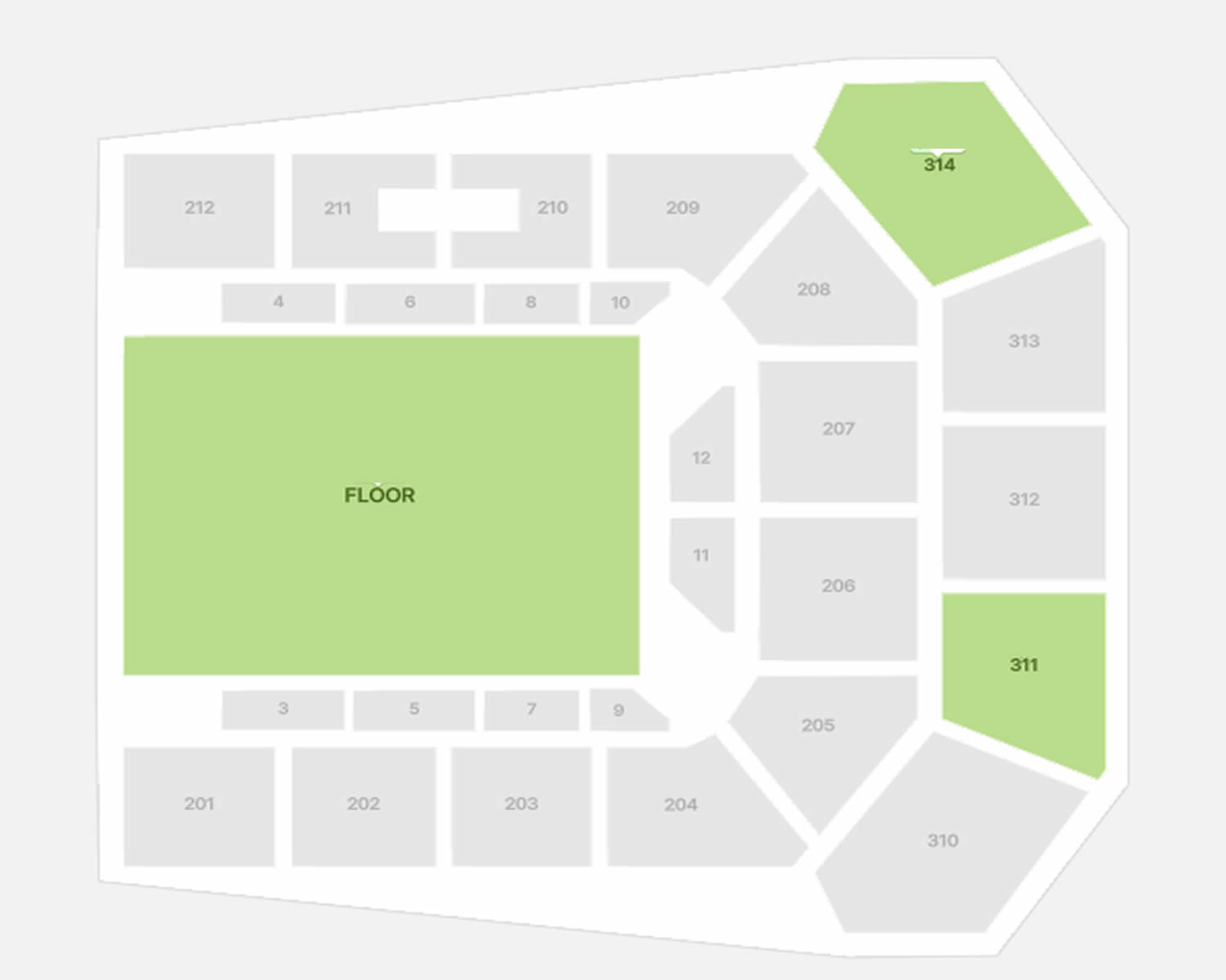 LDLC Arena, Lyon, France Seating Plan
