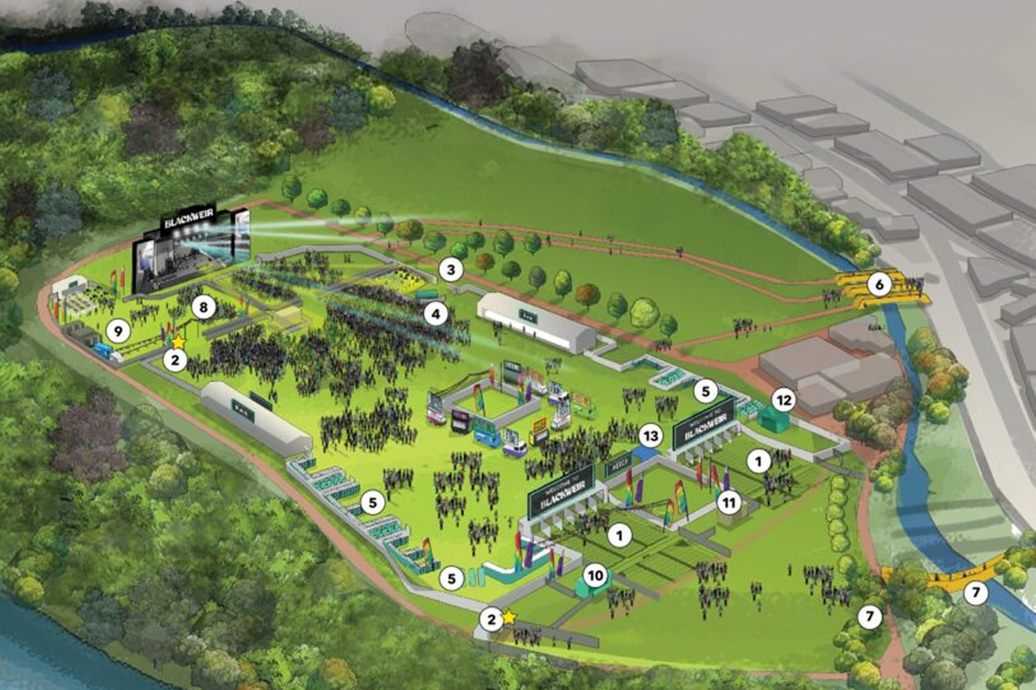 Blackweir Fields, Cardiff, Cardiff County, United Kingdom Seating Plan
