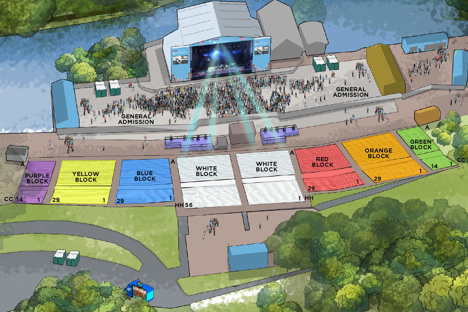 Scarborough Open Air Theatre, Scarborough, North Yorkshire, United Kingdom Seating Plan