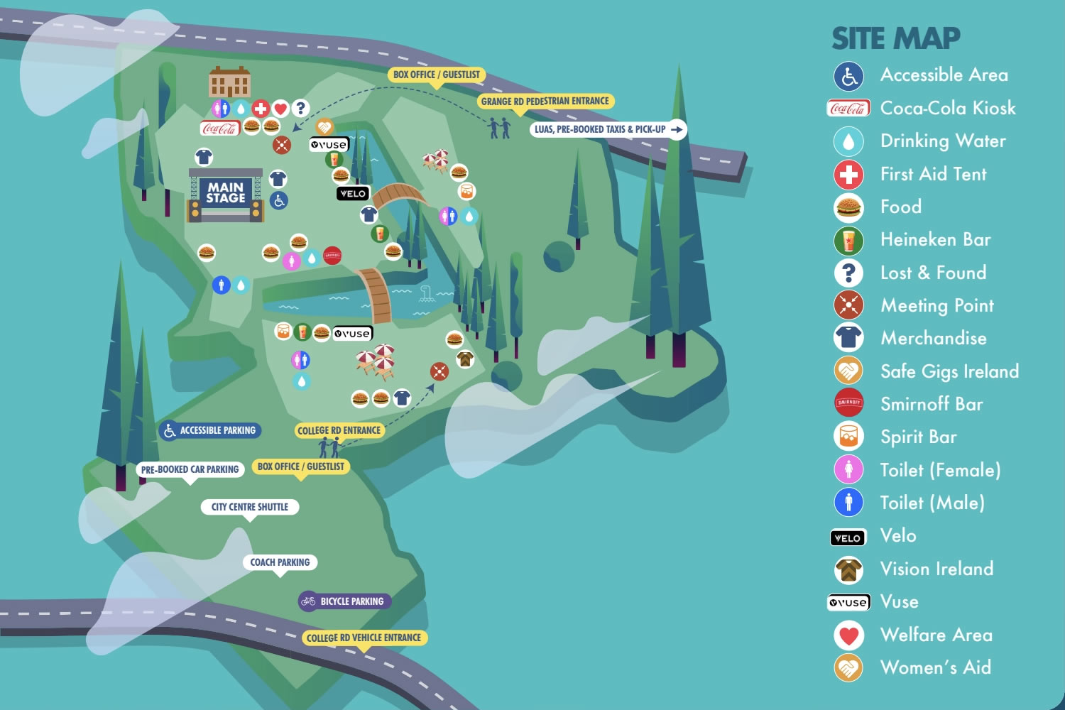 Marlay Park , Dublin, Ireland, Ireland Seating Plan