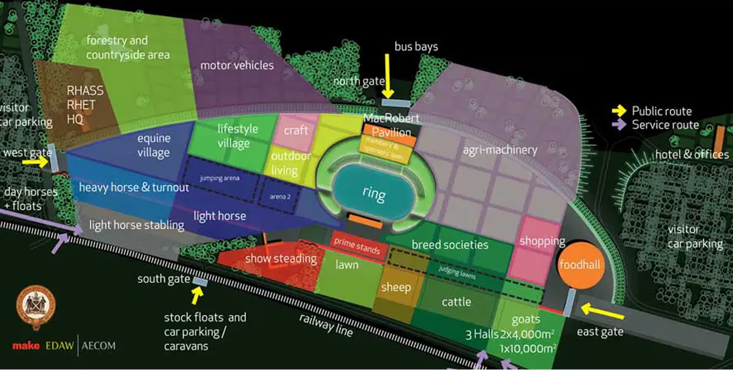 Royal Highland Showgrounds, Edinburgh, Scotland, United Kingdom Seating Plan