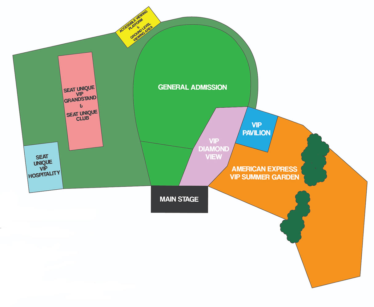 Roundhay Park, Leeds, England, United Kingdom Seating Plan
