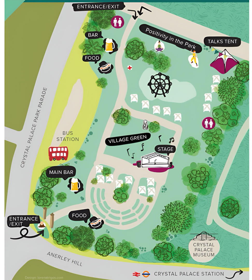 Crystal Palace Park, London, England, United Kingdom Seating Plan