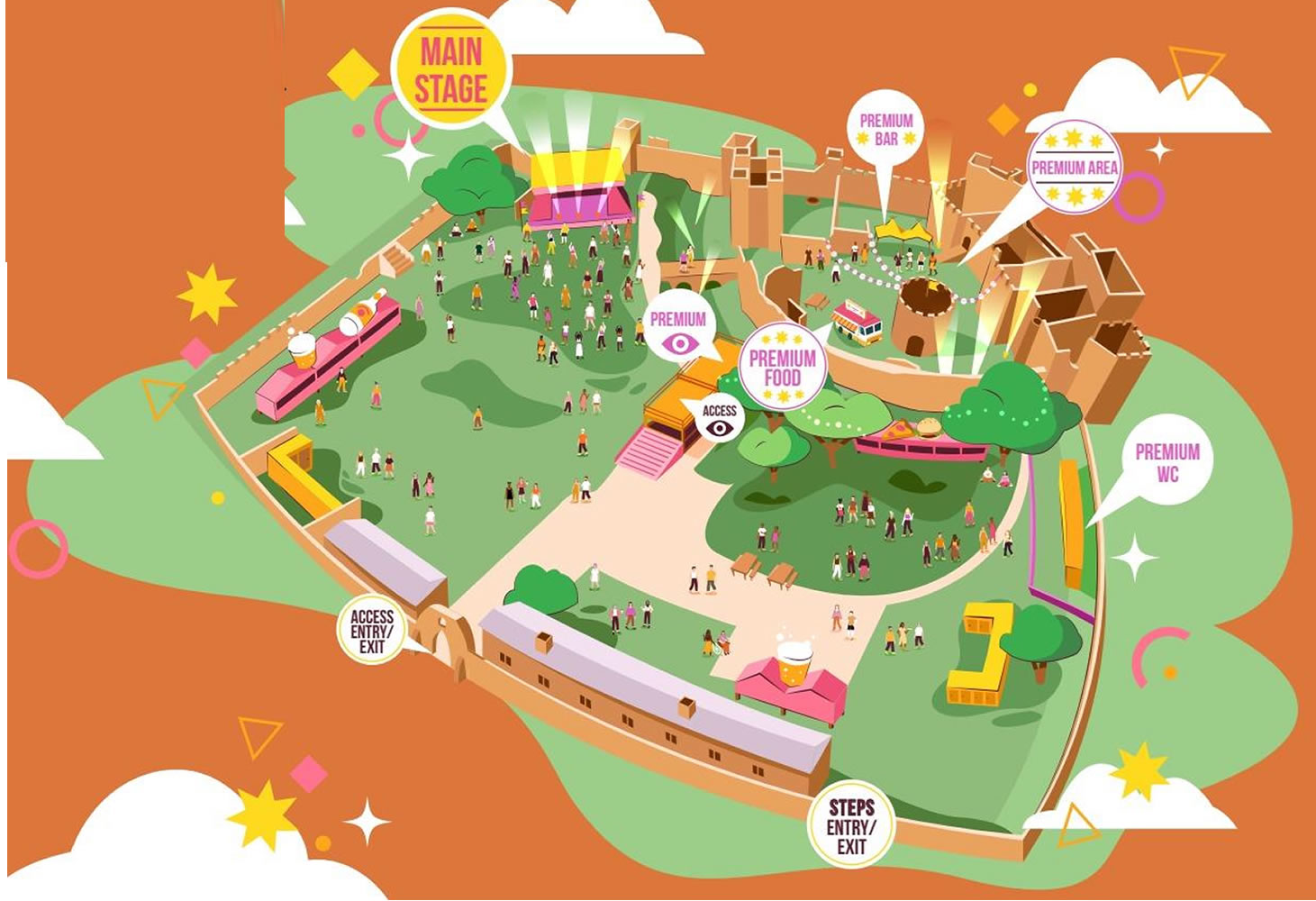 Ludlow Castle, Ludlow, England, United Kingdom Seating Plan