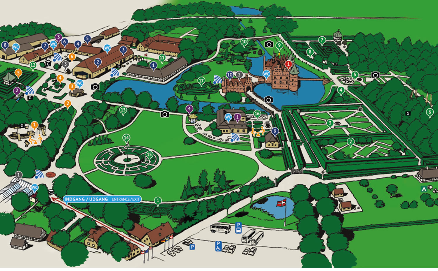  Egeskov Slot, Kvaerndrup, Denmark, Denmark Seating Plan