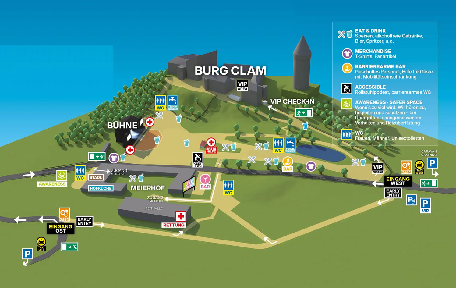 Burg Clam, Klam, Austria, Austria Seating Plan