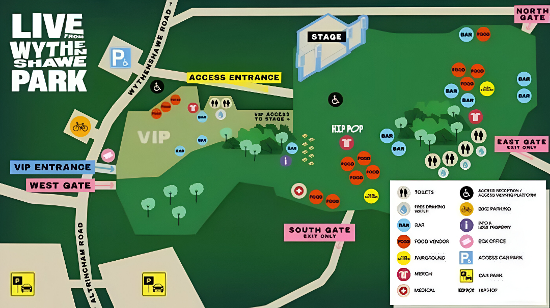 Manchester Wythenshawe Park, Manchester, England, United Kingdom Seating Plan