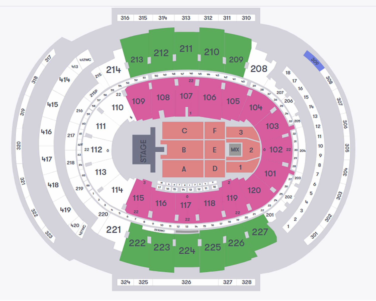 Madison Square Garden, New York, NY, United States Seating Plan
