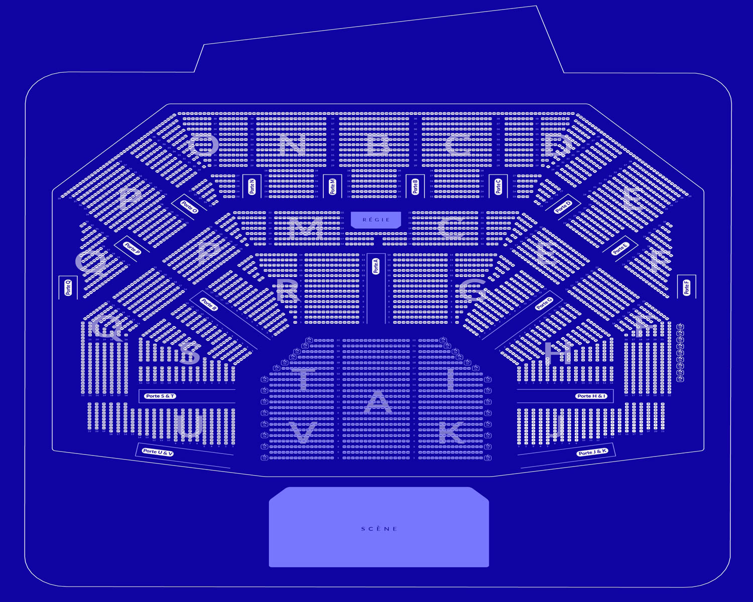 Zenith Paris, La Villette, Paris, France Seating Plan