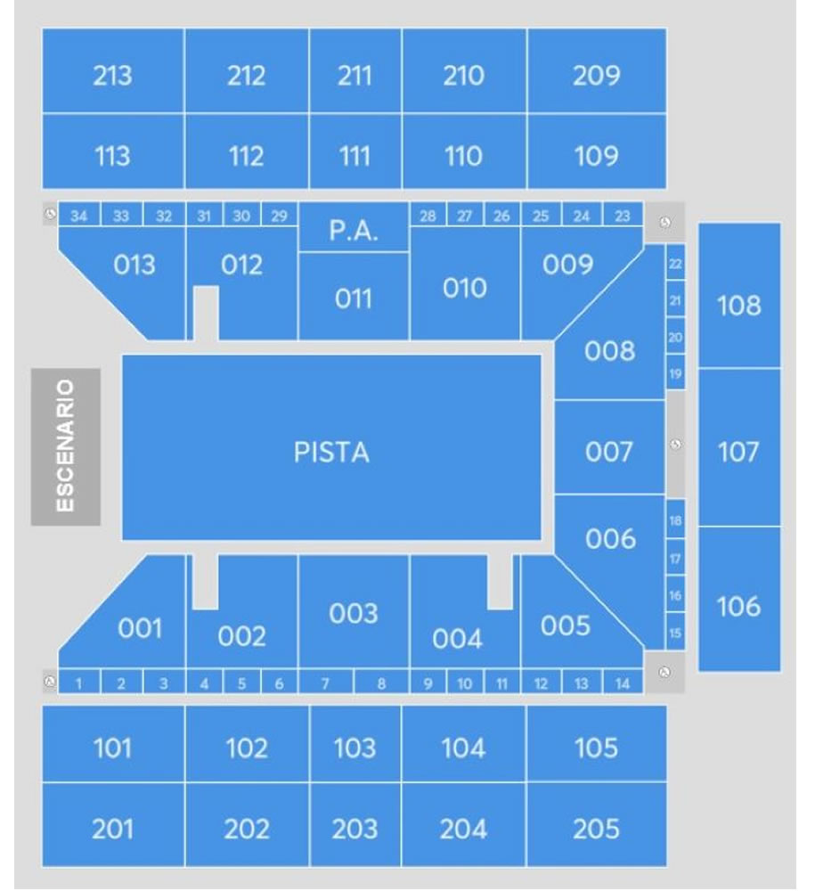  Navarra Arena, Navarra, Spain, Spain Seating Plan