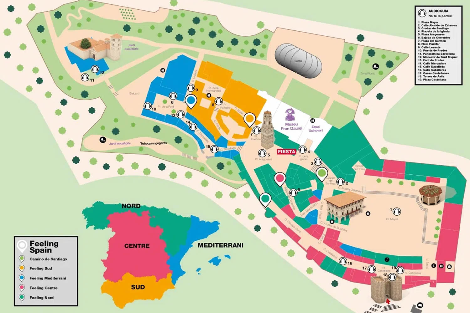Poble Espanyol, Barcelona, Catalunya, Spain Seating Plan
