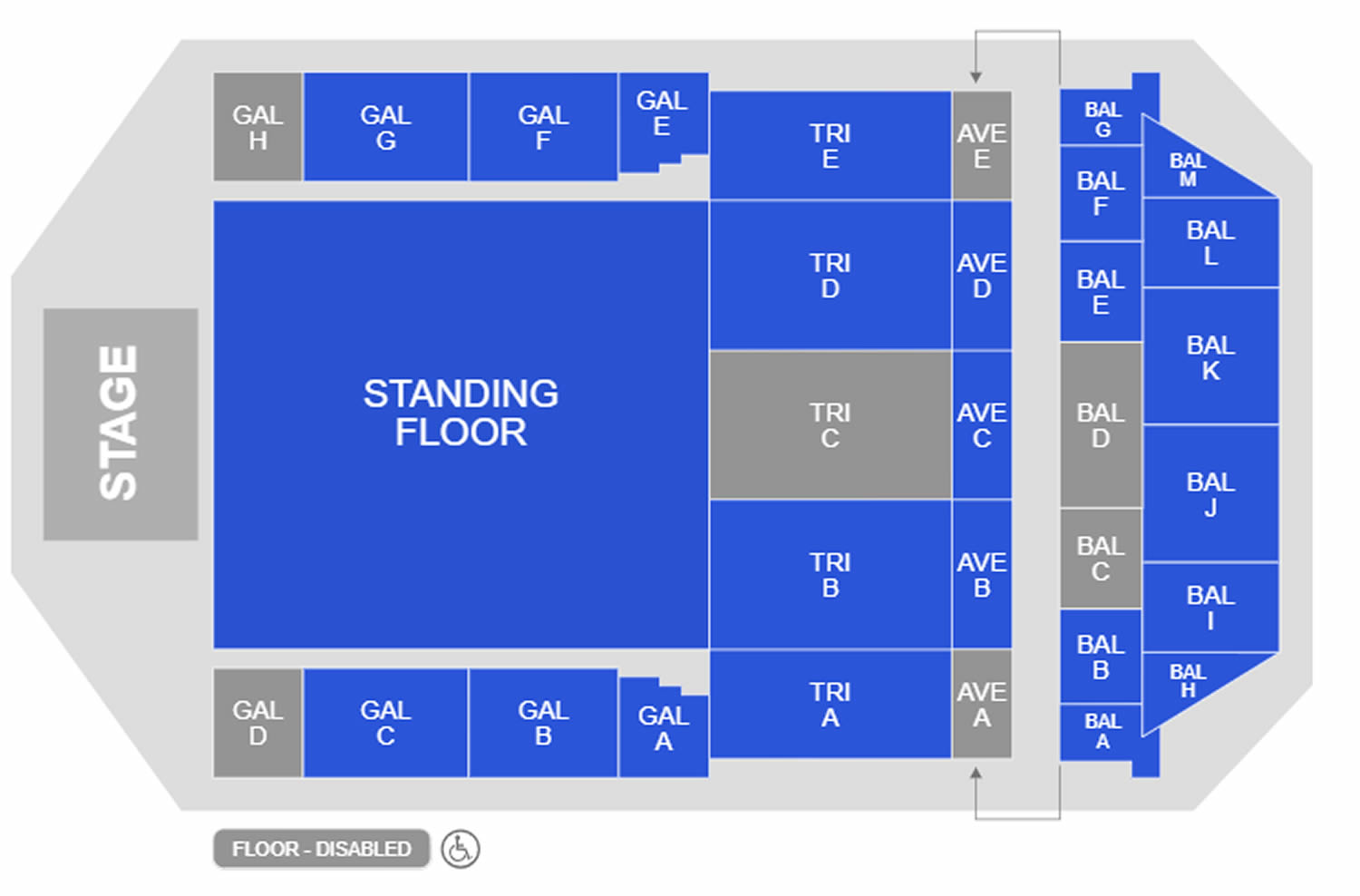 ING Arena, Brussels, Belgium Seating Plan