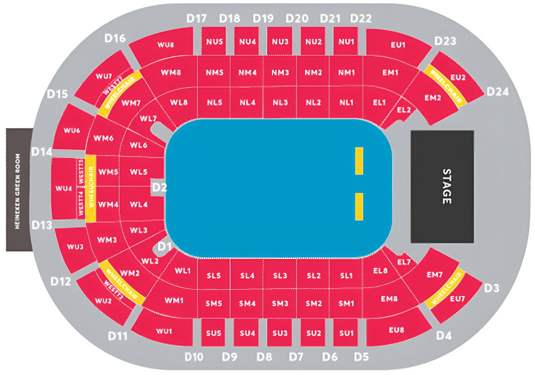 SSE Arena Belfast, Belfast, United Kingdom Seating Plan