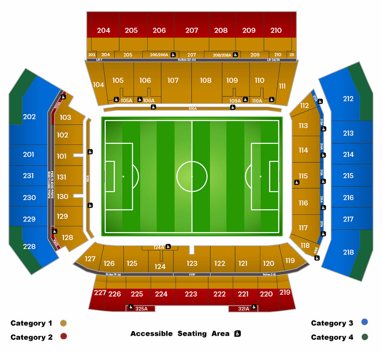 Toronto Stadium, Toronto, Ontario, Canada Seating Plan