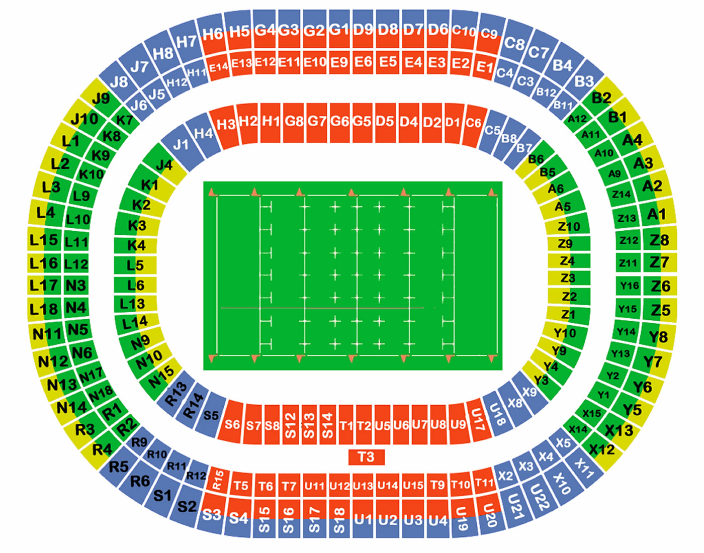 Stade de France Paris, Paris, France Seating Plan
