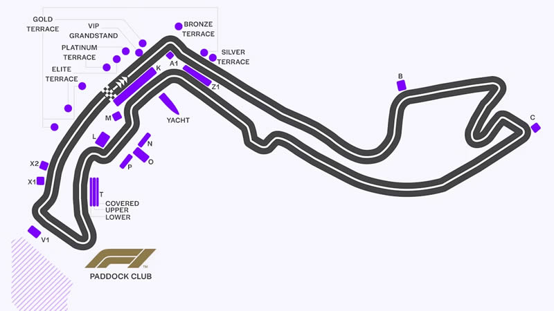 Circuit de Monaco, Monte Carlo, Monaco Seating Plan