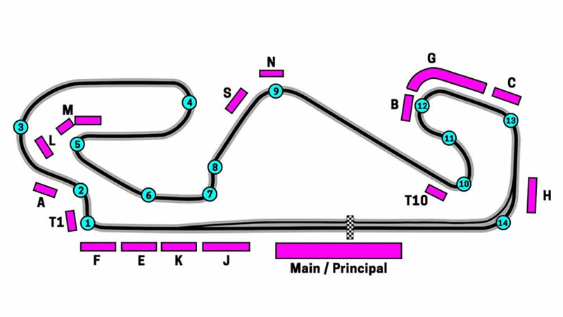 Circuit De Barcelona, Barcelona, Catalonia, Spain Seating Plan