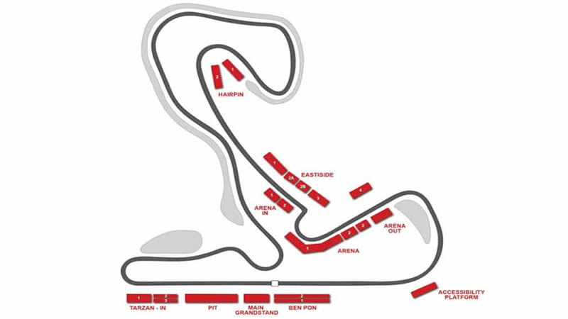 Circuit Zandvoort, Zandvoort, Netherlands Seating Plan