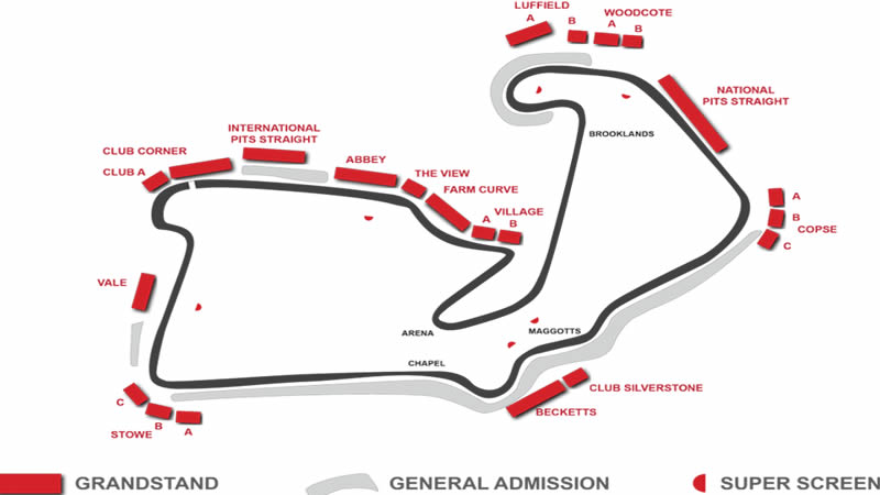 Marina Bay Street Circuit, Marina Bay, Singapore Seating Plan