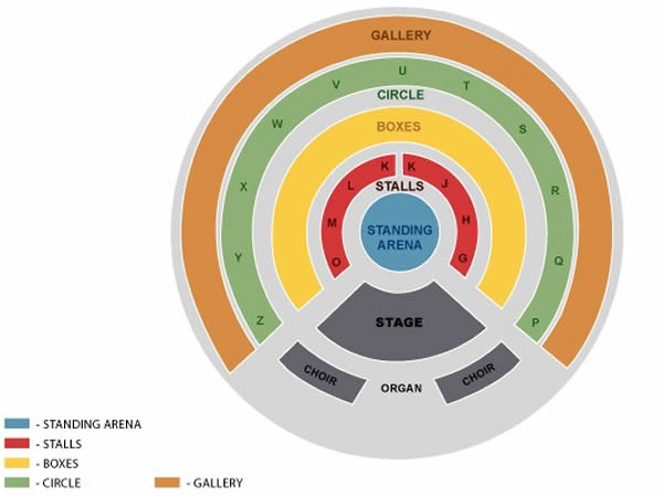 Royal Albert Hall , London, England, United Kingdom Seating Plan