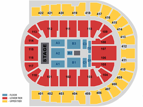 The O2 Arena, London, United Kingdom Seating Plan