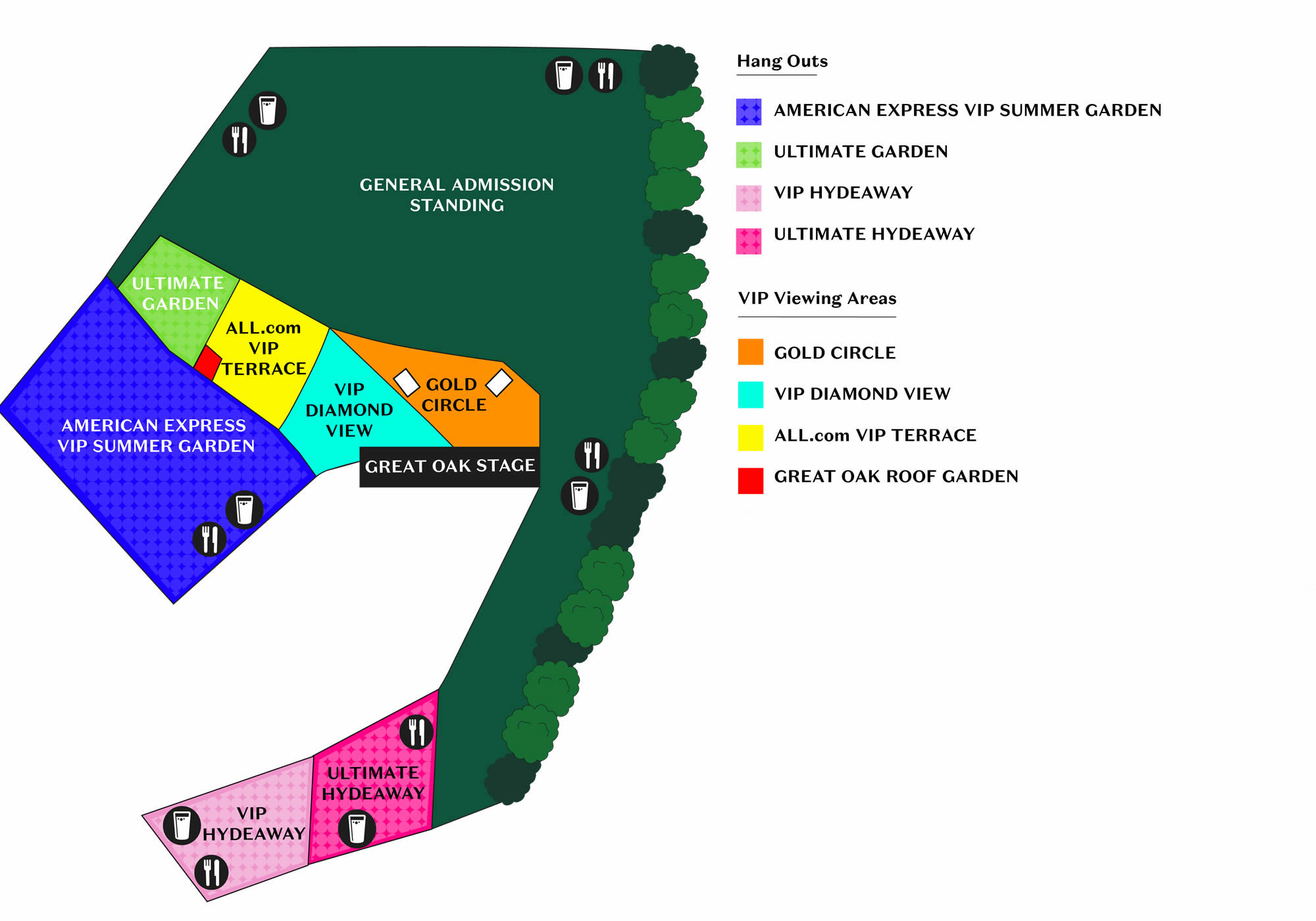 Hyde Park, London, England, United Kingdom Seating Plan