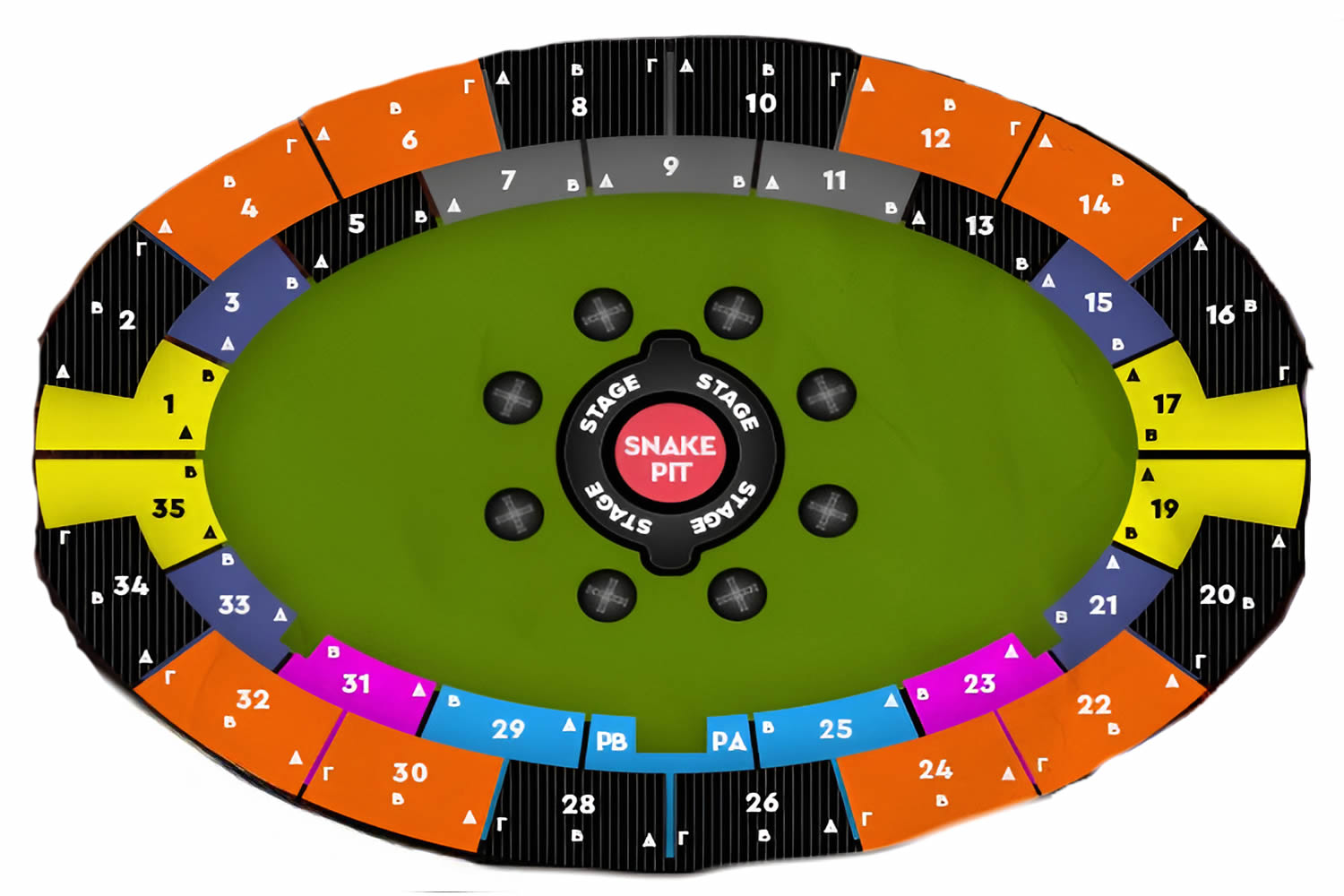 Greece Olympic Stadium, Athens, Greece Seating Plan