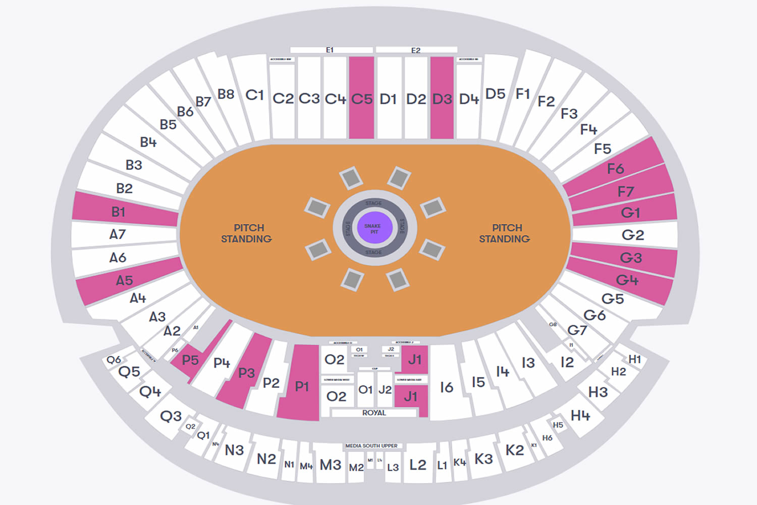 Hampden Park, Glasgow, Scotland, United Kingdom Seating Plan