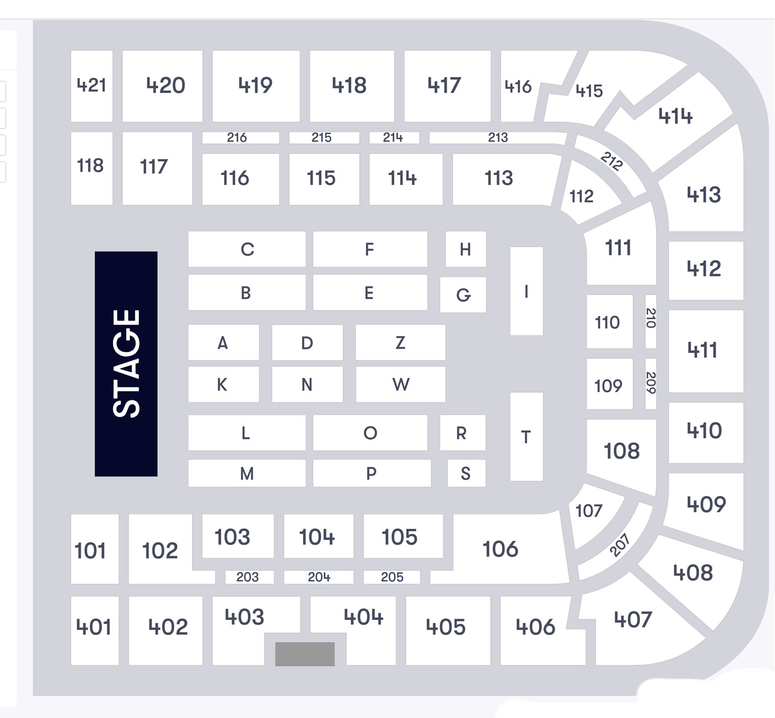 Paris La Defense Arena, Nanterre, Ile-de-France, France Seating Plan