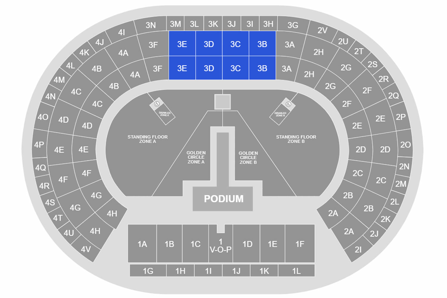 King Baudouin Stadium, Brussels, Belgium Seating Plan